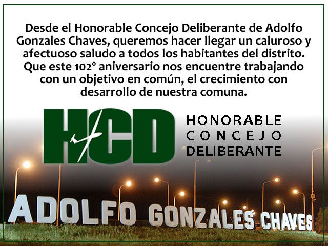 102 Aniversario de Adolfo Gonzales Chaves