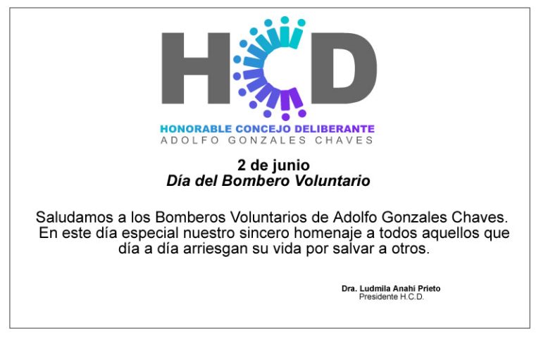 2 de junio: Día del Bombero Voluntario